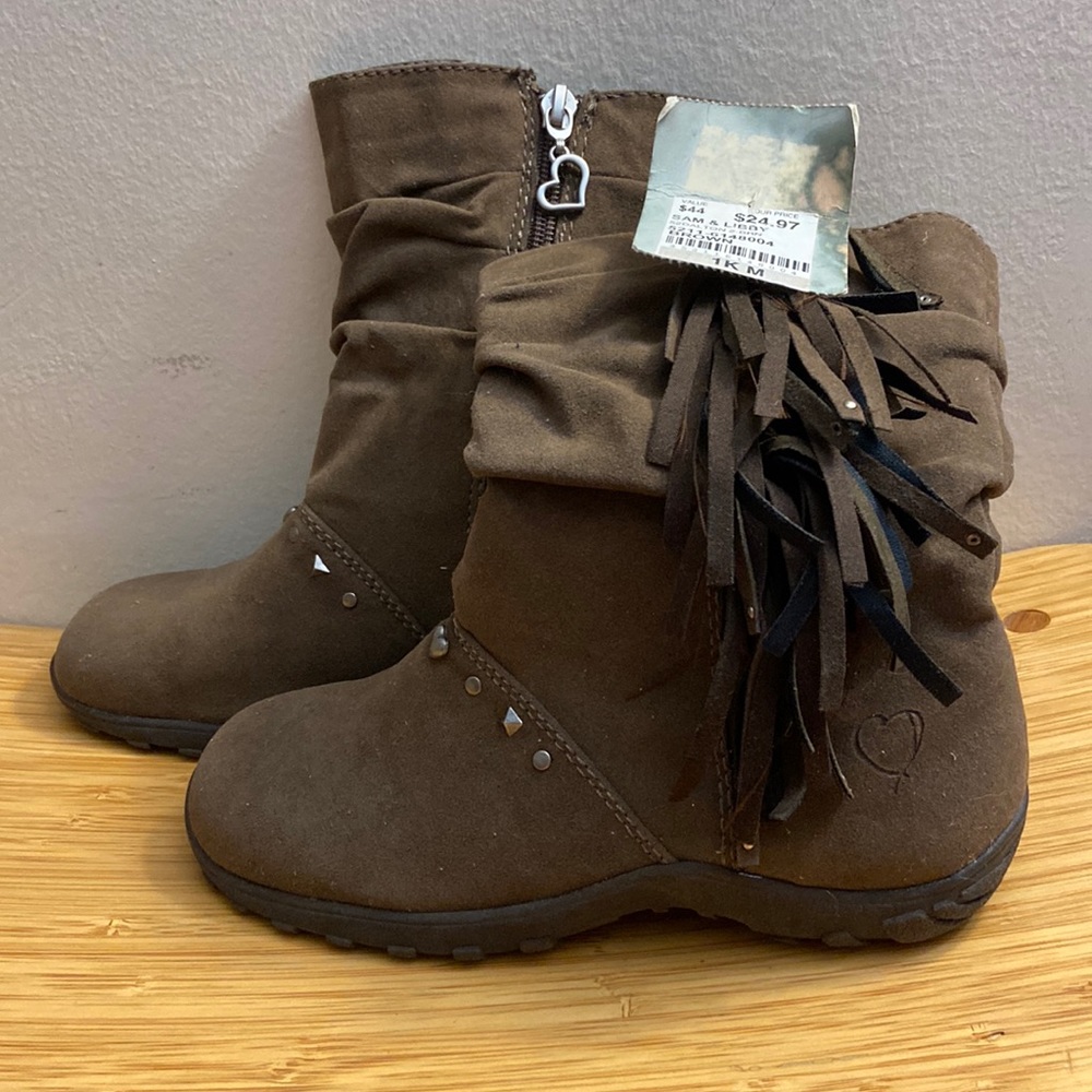 Sam & Libby Brown Kids Boots